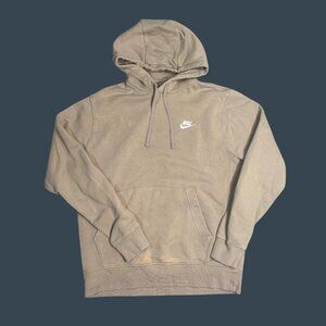 Nike Beige Pullover Hoodie Sweatshirt M